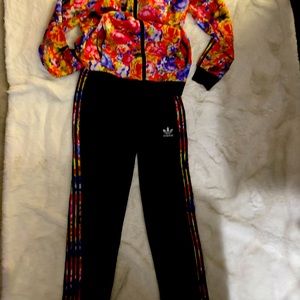 Adidas Women’s floral track suit